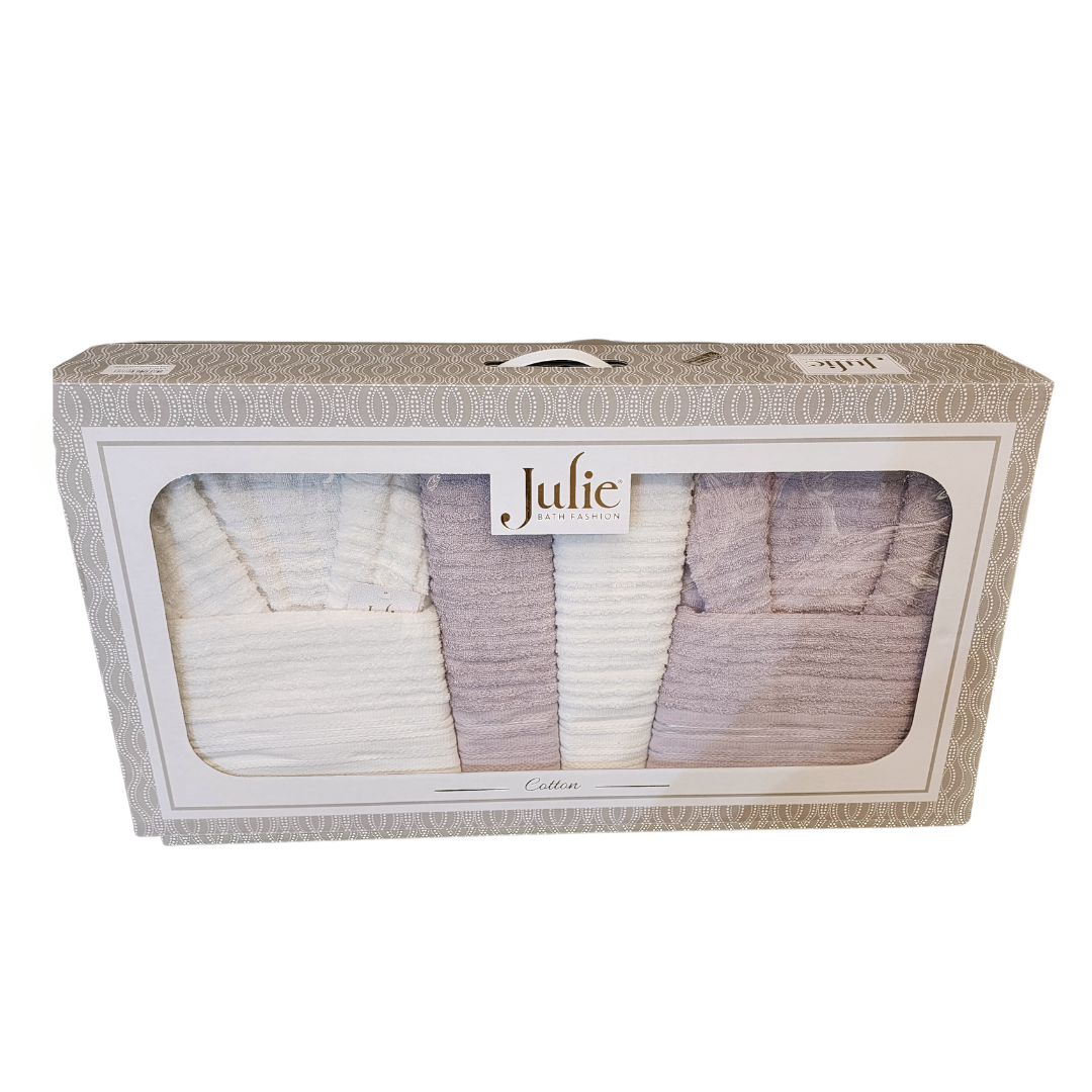 Mila 6 Pieces Family Bathrobe Set